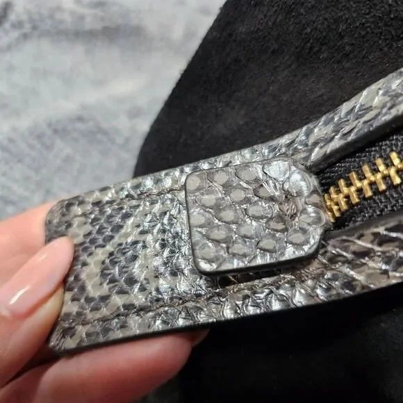 Coach Dalton 31 Shoulder Bag Purse in Colorblock with Pearlized Python Snakeskin - Picture 4 of 10